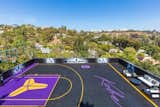 Bundy Drive Los Angeles luxury home Lakers themed hillside basketball court