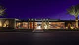 Serenity Indian Wells modern architectural luxury desert home exterior front entrance