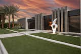 Serenity Indian Wells modern architectural luxury mansion outdoor art