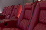 Serenity Indian Wells modern mansion Ferrari red leather home theater seats