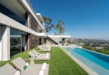 Los Tilos Hollywood Hills luxury resort style modern home backyard swimming pool & terrace