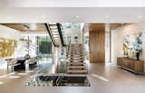Hutton Drive 2641 Beverly Hills luxury light filled open plan modern home with central floating staircase and glass floor panel