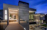 Hutton Drive 2641 Beverly Hills luxury resort style home with private Ipe wood walkway bridge that leads to the modern primary bedroom suite