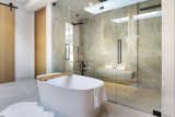 Hutton Drive 2641 Beverly Hills luxury home modern spa style primary bathroom with freestanding soaking tub