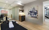 Hutton Drive 2641 Beverly Hills luxury house modern home gym & wellness room with massage table