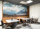 Colorado Mountain Mural by Inkmnstr. Custom built-in benches and tabletops by Vogo. 