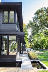 Exterior, House Building Type, Shingles Roof Material, Glass Siding Material, Flat RoofLine, and Wood Siding Material  Photo 6 of 18 in Black Rock by LDa  Architecture & Interiors