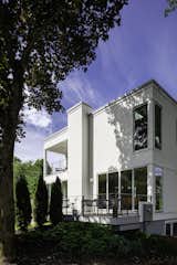 Exterior, Stucco Siding Material, and Flat RoofLine  Photo 3 of 20 in Courtyard Contemporary by LDa  Architecture & Interiors