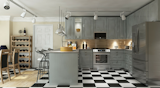 Image source: Arcbazar, 'Kitchen Remodel' competition