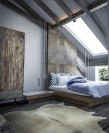 Bedroom, Bed, Rug, Wardrobe, Pendant, and Dark Hardwood Competition: Modern Farmhouse  Bedroom Wardrobe Dark Hardwood Bed Photos from A Stunning Modern Farmhouse Design