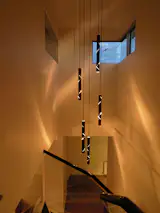 Black Rain. 5 Drops Chandelier. 