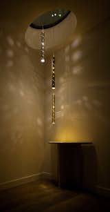 Heavy Rain is a larger, more commanding version of Rain, suitable for voids with high ceilings and stairwells. Heavy Rain captures the shimmery sparkle of raindrops frozen in descent. Individual drops are visually quite subtle, but gain tremendous strength when multiplied and clustered in large groups.