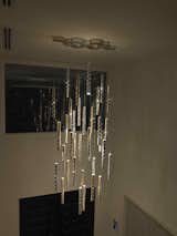 Heavy Rain is a larger, more commanding version of Rain, suitable for voids with high ceilings and stairwells. Heavy Rain captures the shimmery sparkle of raindrops frozen in descent. Individual drops are visually quite subtle, but gain tremendous strength when multiplied and clustered in large groups.