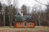 Deep Catskill Cabin:

Amidst the old structures nestled throughout the crooked woods of Catskill State Park, it's easy to point out which dwellings are someone's fresh upstate NY getaway. There's nothing quite like Lincoln Logs to inspire that next cabin project.