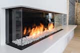 The Trisore 140 by Element4: A 3-sided ‘bay-style’ modern fireplace.