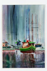 Sailboats in harbor
