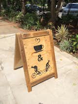 Rustic Sandwish Board for our Coffee Shop , created by B-Squared Designs