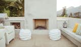 By fireplace in Montecito