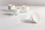 Porcelain and Glass Sake Cups by Misa Tanaka