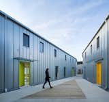FACULTY / STUDENT HOUSING FOR THE UNIVERSITY OF BRITISH COLUMBIA DAIRY RESEARCH CENTRE, AGASSIZ BC - common courtyard
