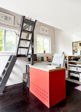 The stairs up to the loft are original to the building, which dates back to 1910.    Photo 14 of 21 in OUTBUILDING OFFICE by Pamela Dailey