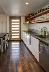 Efficient kitchen design is the hallmark of a successful ADU, where every inch of usable space counts.