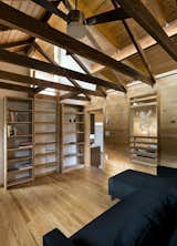 library with loft ladder retracted