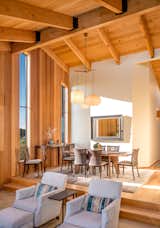 Evidence of Architect John Fisher is seen in the proscenium- like dining space
