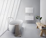 coco freestanding bathtub exudes an organic, transitional design aesthetic enhanced by its symmetrical sloped ends, which also ensures an ergonomic bathing experience.

coco's unique slot overflow channel design facilitates its thin profile rim, providing a deep-soaker capacity of 84 gallons / 319 liters. Its center drain includes a streamlined toe-tap waste and accommodates a luxurious two-person bathing space.