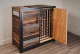 Mahogany interior with a universal racking system.