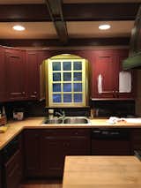 Although the ceilings were beautiful and the kitchen designed for our lifestyle (small and efficient), it needed to be brightened up.