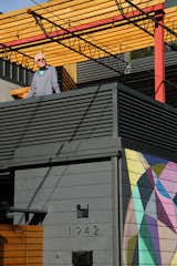 Owner/Architect David Barrett enjoys the view.