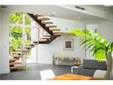 View to the stairway from the living space
