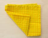 Break The Grid Print on yellow linen // austin sun yellow