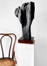 Charred wood table sculpture, https://www.neshka.com/sculpture/