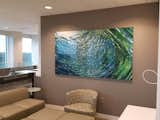 Mayo Clinic Lobby., Jacksonville Florida. Custom Design of 'Underwater Movement' shown encased in acrylic.  