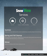 Instead of pages, this one-page site just loads the details as the visitor requests them. Good for phones and tablets but works on desktops just fine. Tap to call ’em, as usual.