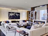 Overview of Grand Living Room: Sofas by Minotti and Crane Slipper Chairs by Elliot Eakin