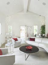 Formal living room with historic "T shape" ceiling 