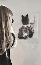 B U D W A R D 
The household pup is named Buddy. He's an adorable Scottish terrier. 
Here his head is put on a smoking/drinking aristocratic figure | jami milne  Photo 3 of 14 in R A N K I N  |  R E S by natty BLANC