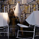 Vases characterized by asymmetrical handles and accentuated angle reminiscent of the serene and harmonious position of the ancient Greek statues. This collection of opaque ceramic vases includes the colors zinc yellow, silk blue, deep orange, signal black and silk gray.

Made in Italy.