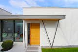 New entrance and glazed house extension and Japanese garden