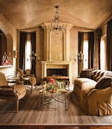 Reclaimed from a chateau in the South of France, this 17th c. Limestone fireplace's soaring trumeau becomes the true focal point of this elegantly designed room. Visit our site to see our full inventory.   
--> https://pittetarch.com/antique-fireplace-mantels.html
#mantel #pittetarch #limestone #antique #reclaimed