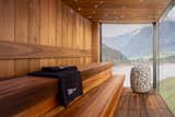 A steam room with sweeping sea views, powered by a Huum heater