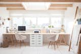 This attic/top floor flat serves as a photo, branding and textile design studio for the lifestyle blogger and designer who calls it her work/place.