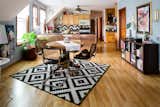 Open space plan with fun patterns  Photo 5 of 8 in Eclectic Apartment by Curata Inc
