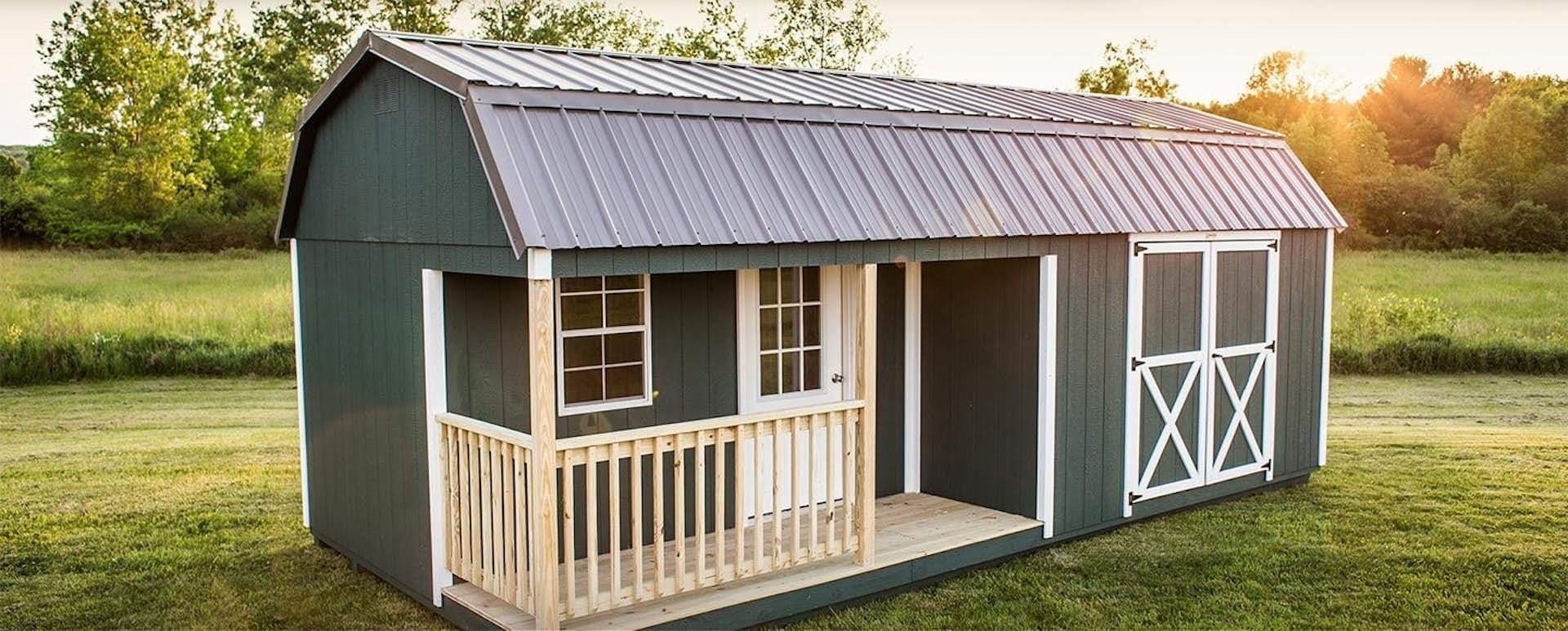 Woodtex’s ready-made barns are ideal as storage, garden, and tool sheds. The prefab units can also be used as recreational workshops, office spaces, garages, or cabins.