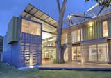 The 8 used containers were sourced at the country’s busy Caribbean port of Puntarenas, then stacked together to form a 2-story home and office. “Designing with containers amplifies what I really like,” says Trejos. “In terms of versatility, good taste and modern architecture, this is how I love to design.”
