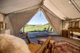 This unique safari tent can be found near White River National Forest, Colorado, and is perfect for a glamping getaway. The tent features a beautiful California king four-poster bed that guarantees a peaceful sleep. There is also a deck where guests can enjoy soaking in the beautiful views. &nbsp;