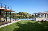 Private back yard and view across the valley